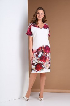 *Платье  0396 белый Andrea Style