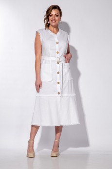 Платье 2238 белый Andrea Fashion