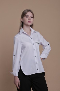 Блузка 108-21 белый AnnLine