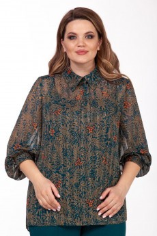 Блузка 2118а зеленый Emilia Style