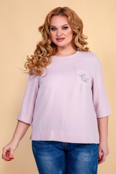 Блузка 398-2 бледно-розовая Emilia