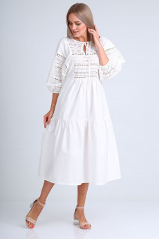 Платье 4072 белый FloVia