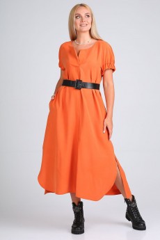Платье 4097 оранжевый FloVia