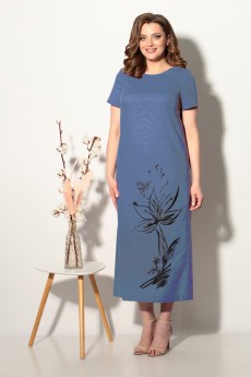 Платье 699 синий Fortuna. Шан-Жан