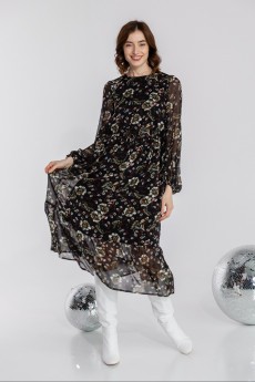 Платье 1062 черный Ivera collection