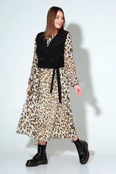 Костюм с платьем 813 леопард Liona