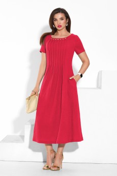 Платье 4335 гранатово-красный Lissana