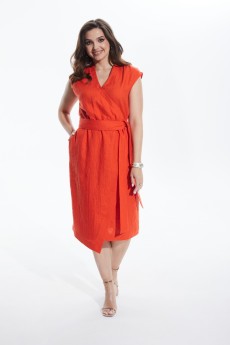 Платье 422-034 оранжевый MALI
