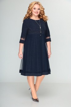 Платье 2115 темно-синий Moda-Versal
