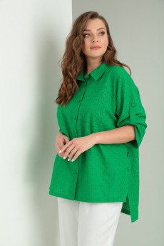 Блузка 899-1 зеленый Rishelie