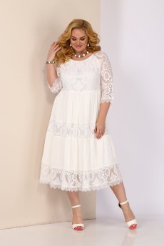 Платье 4021 белый Shetti