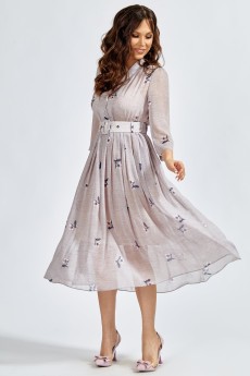 Платье 1487 дымчато-серый TEFFI Style