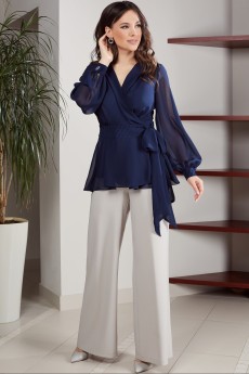 Блузка 1547 темно-синий TEFFI Style