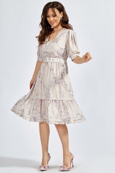 Платье 1567 серебристо-серый TEFFI Style