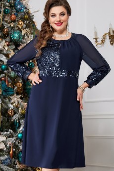 Платье 15743 темно-синий Vittoria Queen