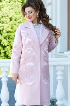 Пальто 16053 розовый Vittoria Queen