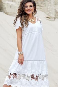 Платье 16433 белый Vittoria Queen